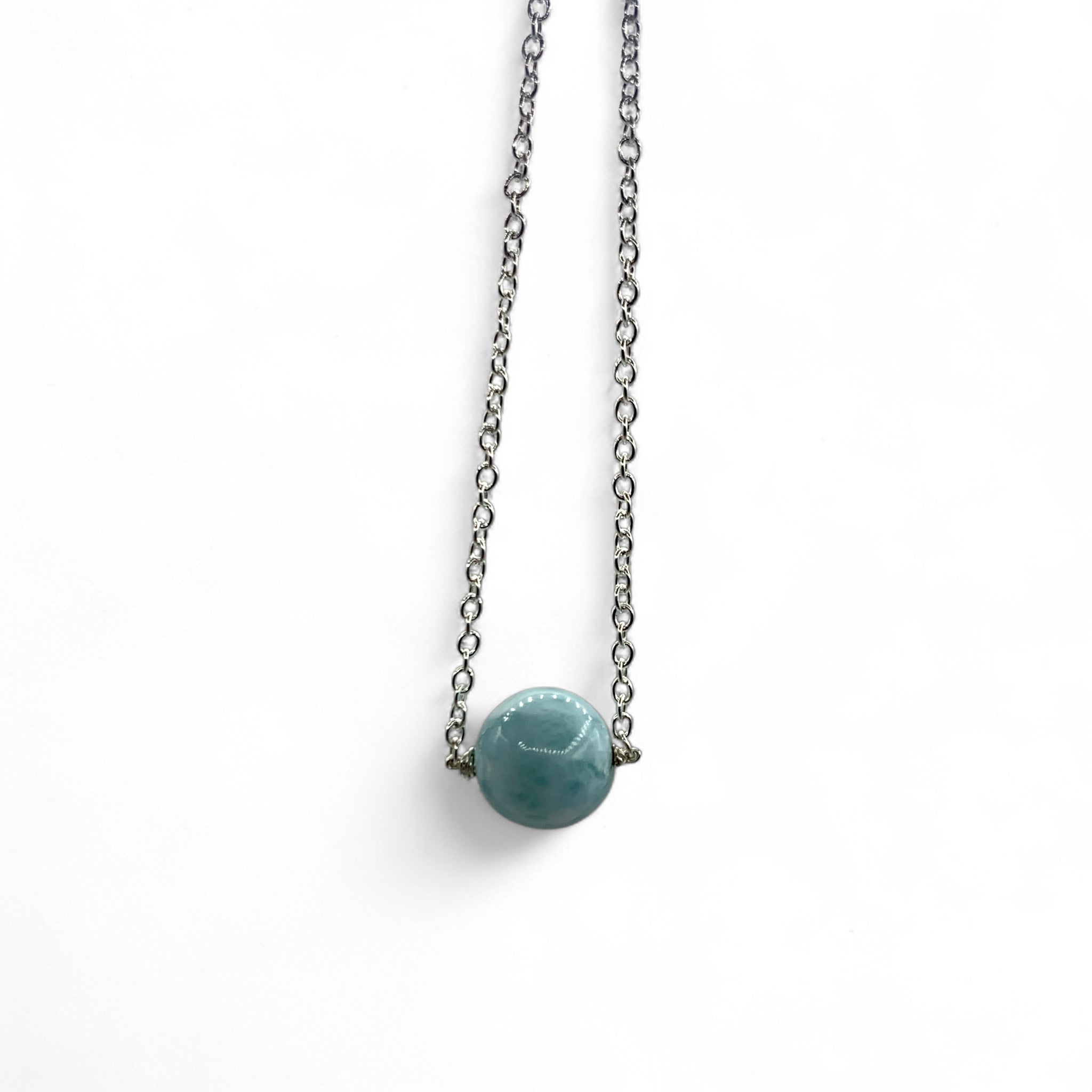 Necklace - Larimar One Bead